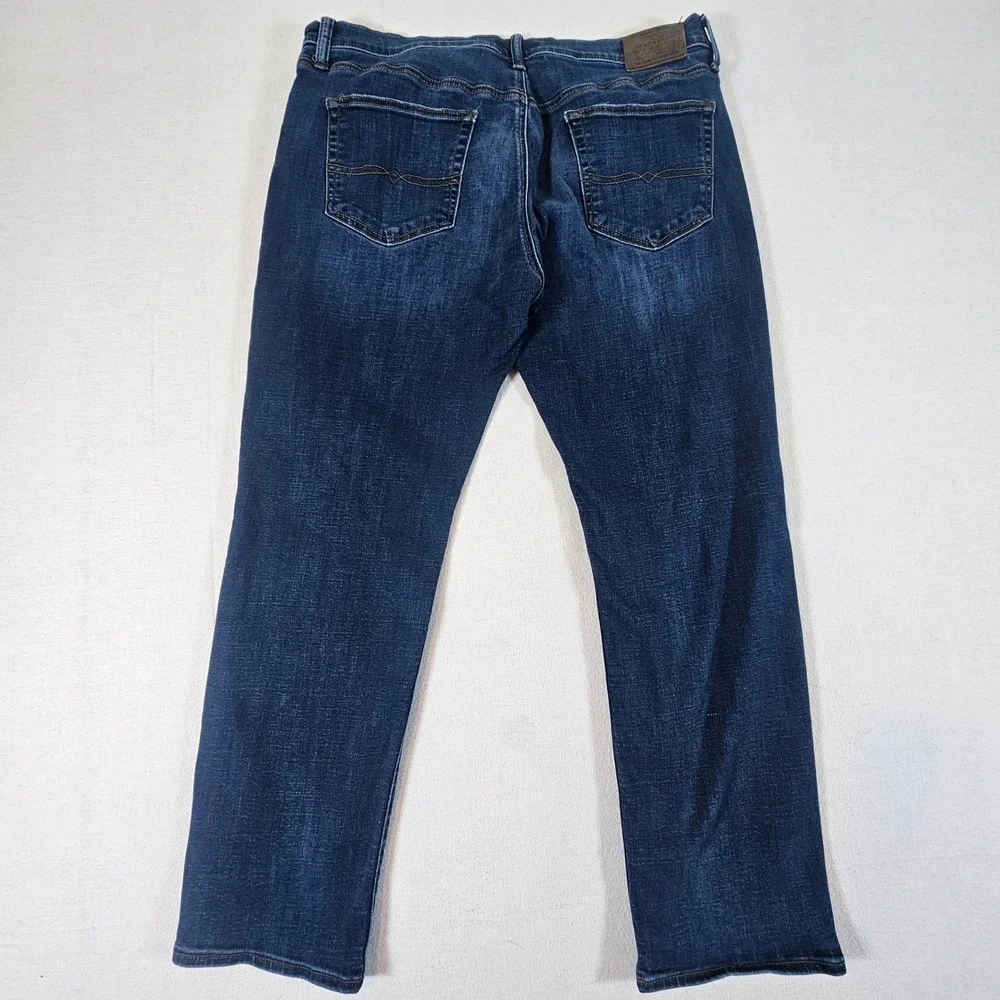 Lucky Brand 121 Slim Jeans Mens 38x30 Dark Blue Denim Stretch 7MP10198